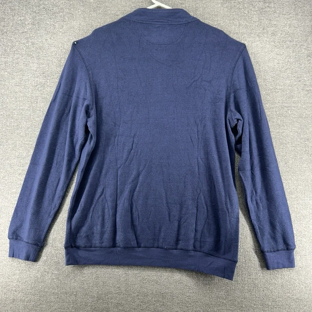 Tailorbyrd Collection 1/4 Zip Sweater Men Size XL Navy Blue NEW
